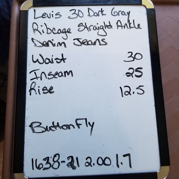 Levi's Women's Ribcage Straight Ankle High Rise Jeans - Black - Picture 11 of 11